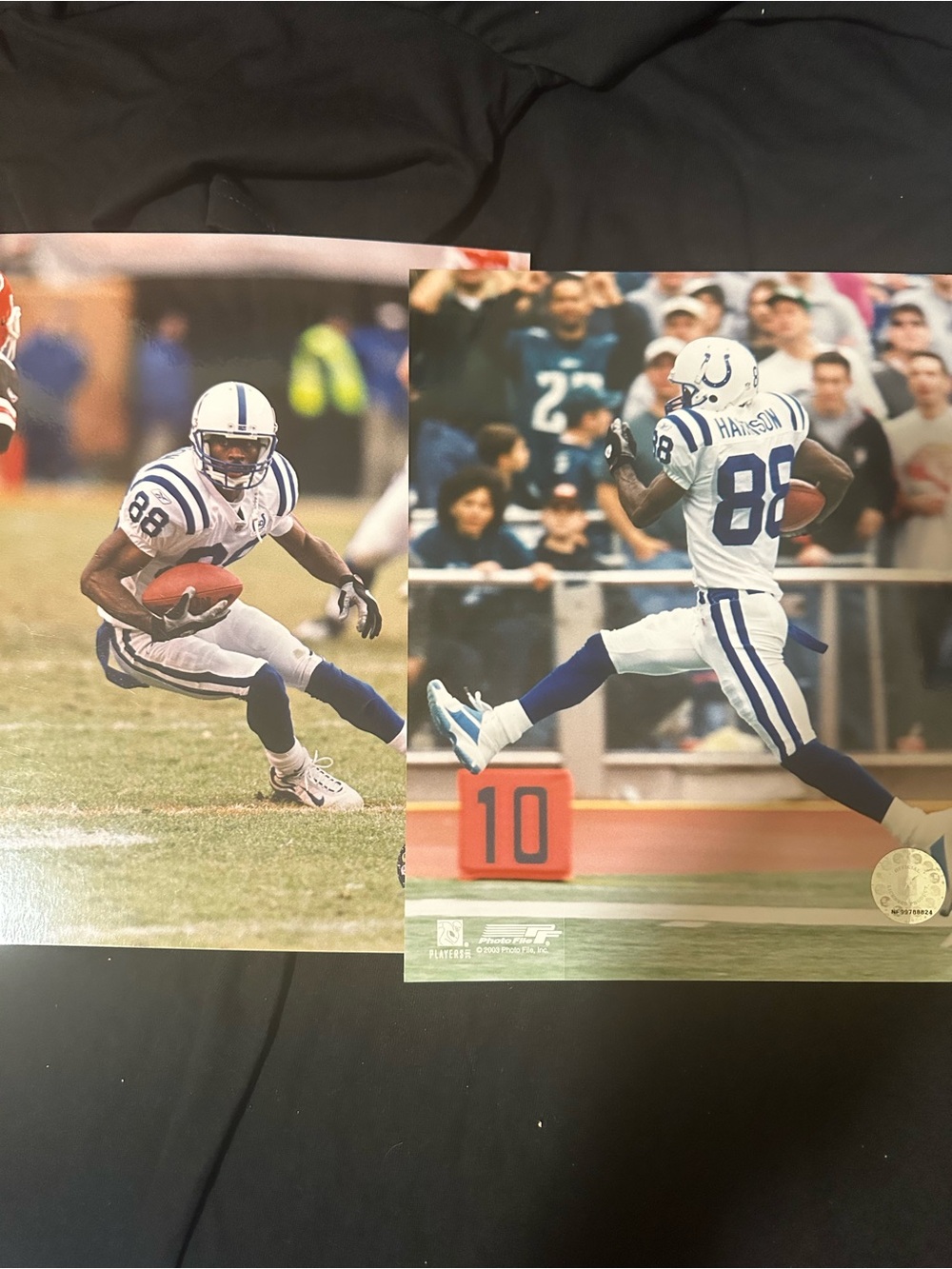 Lot of 2 Marvin Harrison Indianapolis Colts #88 Football Photo lot